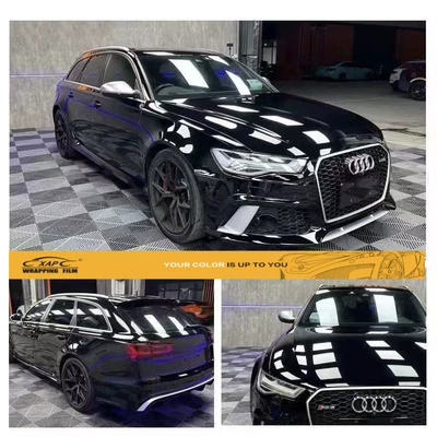 Protective Film Full Car Stickers, Automotive Film - white-pet-super-bright-black-152x18-m
