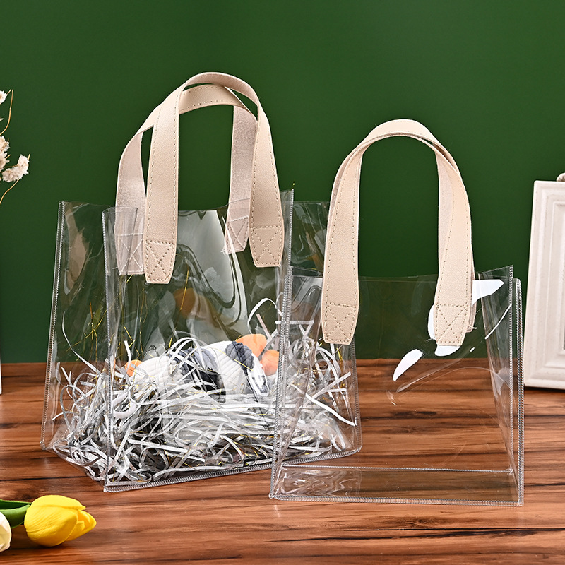 Daisy PVC bolsa transparente ins estilo bolsa de caramelo regalo bolsa de regalo fábrica en stock bolsa de embalaje de plástico