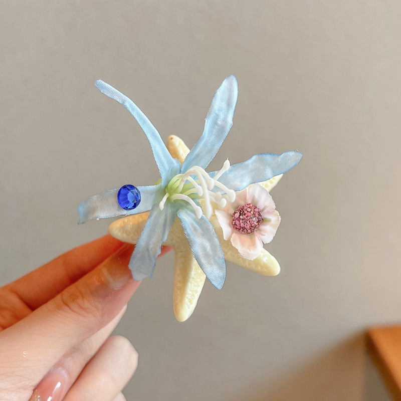 Crema ondulado punto arco clip para el cabello de la mujer adorable lateral cabello roto frisa clip de boca de pato clip para la niña clip para el cabello