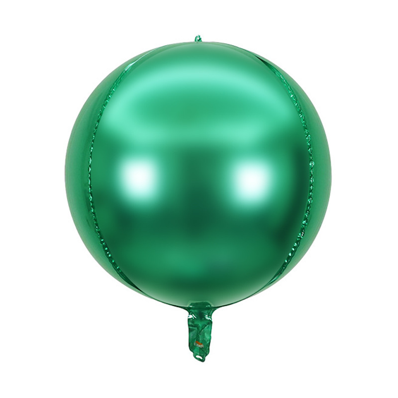 Laser transfronterizo plata oro color disco película de aluminio bola KTV fiesta de cumpleaños 22 pulgadas 4D globos discoteca