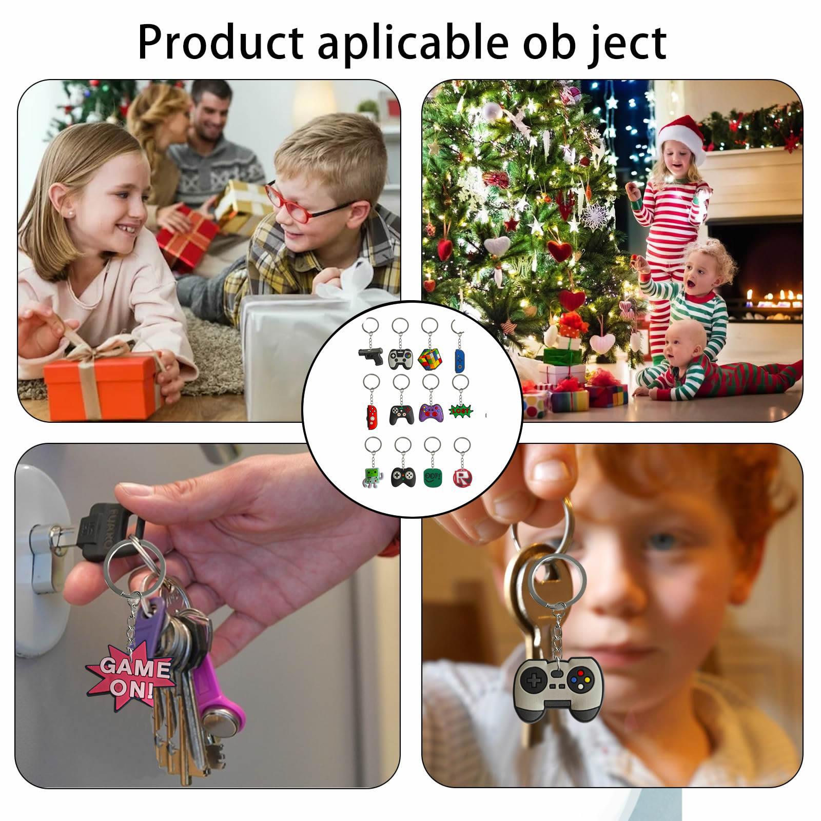 Juegos de Amazon 63 llaveras temu PVC pegamento blando unisex delicado accesorios lindos colgantes pequeños