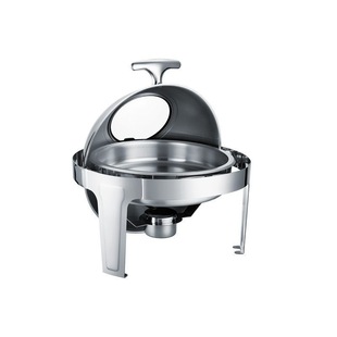 Round Full Flip Electric Heating Buffet Stove Hotel Buffet Stove Heat Preservation Pot Buffet Breakfast Heat Preservation Stove Tableware