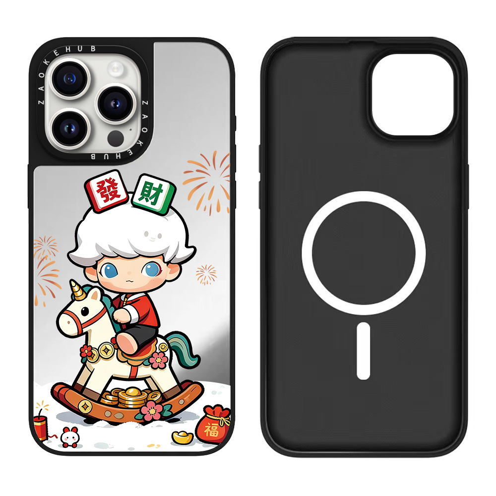 诸事皆顺贝母三丽鸥新年iPhone17ProMax苹果16镜面15手机壳14