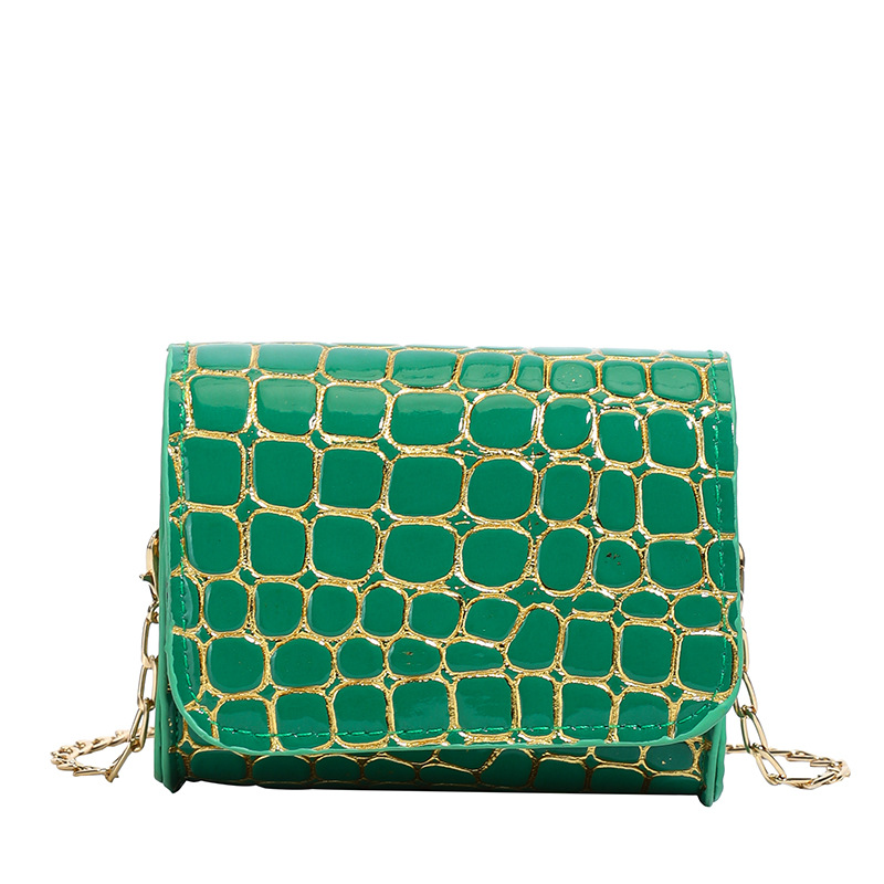 Bolsa de cadena coreana con patrón de piedra extranjera, mini bolso ligero de color sólido, nuevo bolso de comercio exterior transfronterizo para niños
