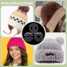 �������q��~���ֹ�ᘿ�ñ�~��Removable  Poms Buttons for Hats