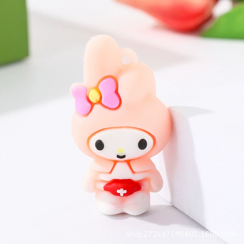 Ключница (Sanrio) кулон из силикона Kuromi, милый рождественский талисман, 3 × 1 × 4 см, assorted