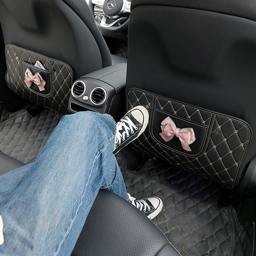 Car rear seat back anti-kick pad children's cartoon cute rear seat protective pad car safety seat anti-wear pad