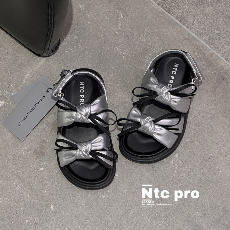 Sandálias de niñas verano 2026 nuevas niñas zapatos de doble arco princesa zapatos de playa suave para niños zapatos romanos image 7