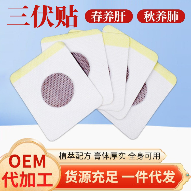 Wholesale Bare Patches, Sanfu Patches, Warm Moxibustion Patches, Summer Household Sanfu Patches for Dampness Acupuncture Points, Non-Woven Fabric Sanfu Patches for Acupuncture Points