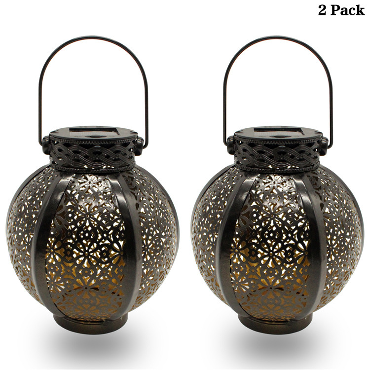 智贝SKU图_2跨境电商新款太阳能铁艺挂灯户外庭院灯防水