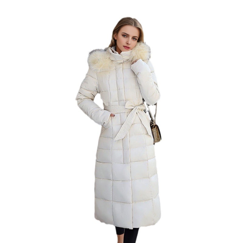 Women's Clothing Warm jacket Cotton Jacket Women's Mid Length 2024 Winter New Korean Style Fashion Slim Over Knee Thick Cotton Coat Winter Jacket_voghion.com