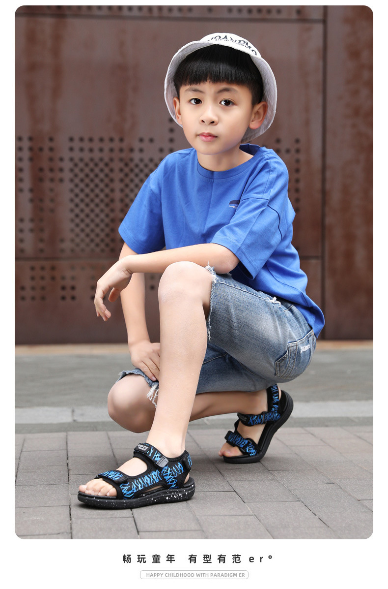 Jongens Sandalen Sport Atletische Sandalen Strand Buitensporten Open Teen Sandaal Slip Comfy Antislip_voghion.com