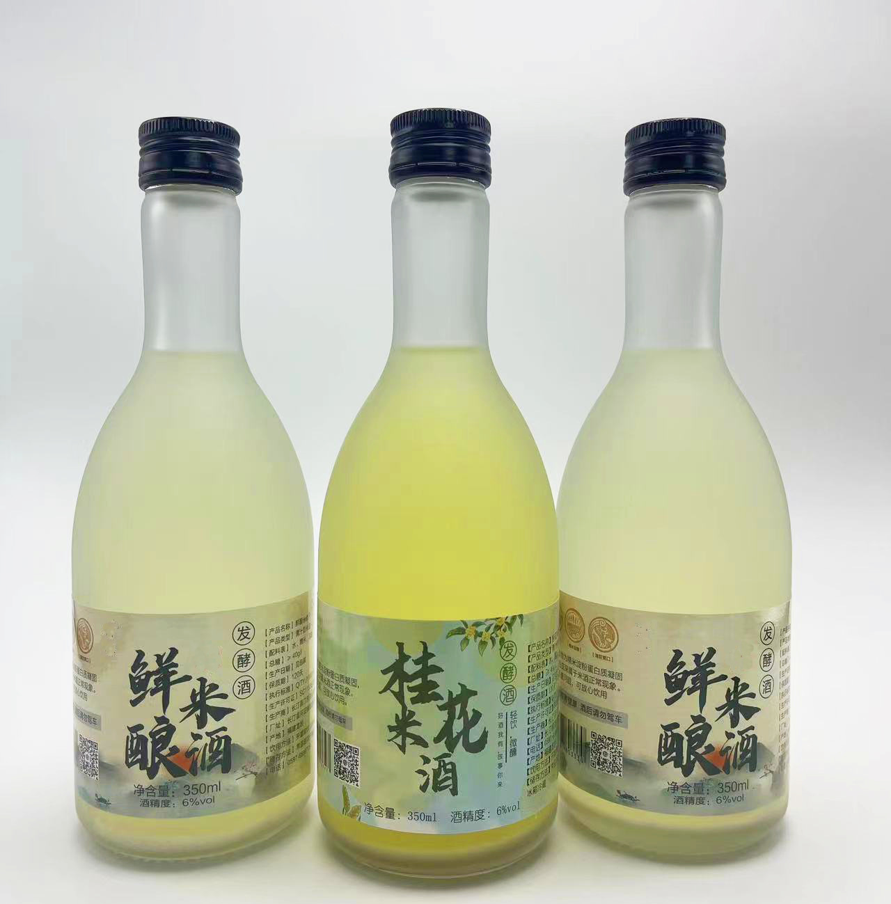 갓 끓인 막걸리 2병 + 계수나무 막걸리 1병 [간이포장] - 3병 - 350ml