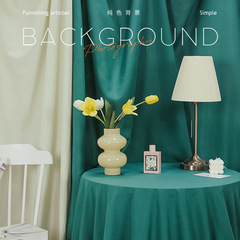 Green Fresh Spring Beige Live Stream Wall Hanging Decoration Room Arrangement Photography Portrait Prop