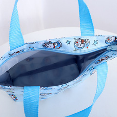 Cartoon Oxford zipper portable lunch box bag Snoopy outdoor mobile phone key storage bag