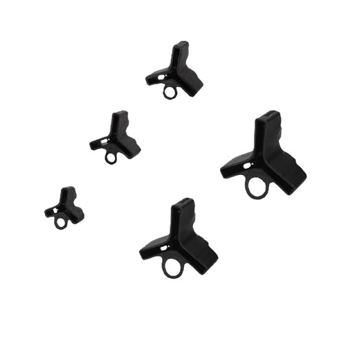 Weihe Black Three Hook Covers Fishhook Protective Cover Three Anchor Hook Covers 1#2#3#4#5# Hook Protector Accessories Wholesale