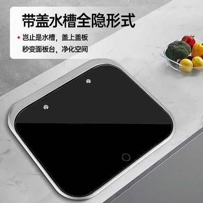 Cab and accessories: Vegetable Sink Foldableing Flip-top