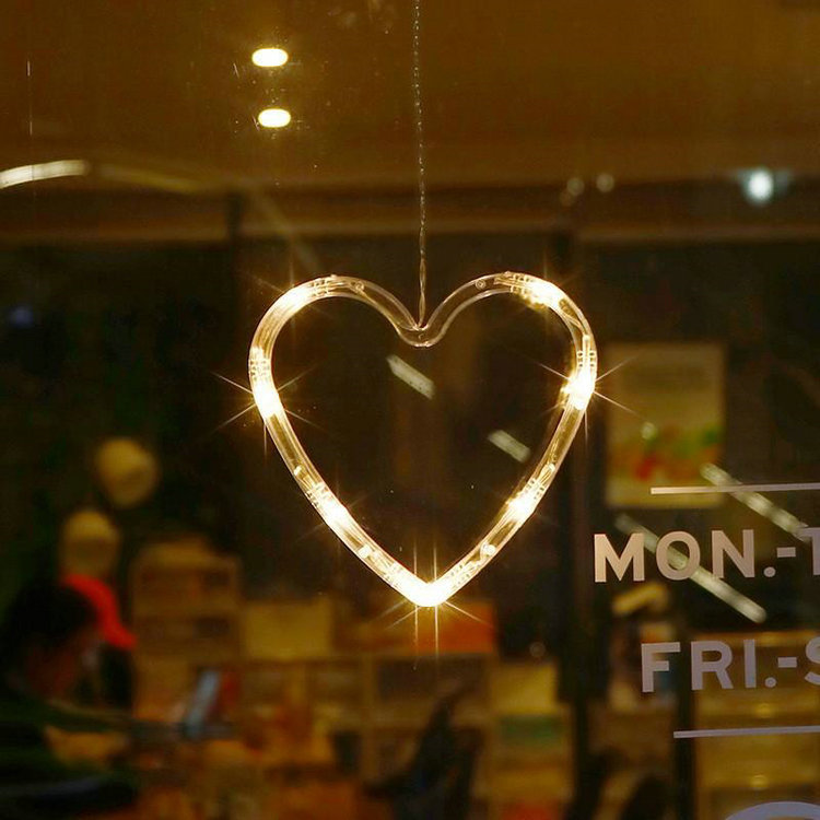 LED decoración de Navidad lámpara de succión muñeco de nieve árbol de Navidad lámpara de la batería ins viento ventana diseño caja de la batería forma lámpara colgante