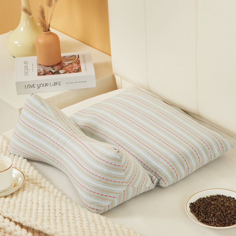 枕そば殻三角一体型枕家庭用頚椎サポート睡眠牽引枕大人用取り外し可能な組み合わせ枕コア|undefined