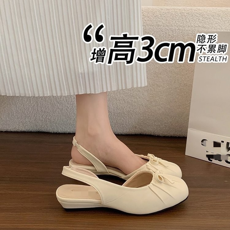 Sandalias de tacones bajos de plata francesas para mujeres 2026 nueva primavera y verano con falda Mary Zhao zapatos de talón alto