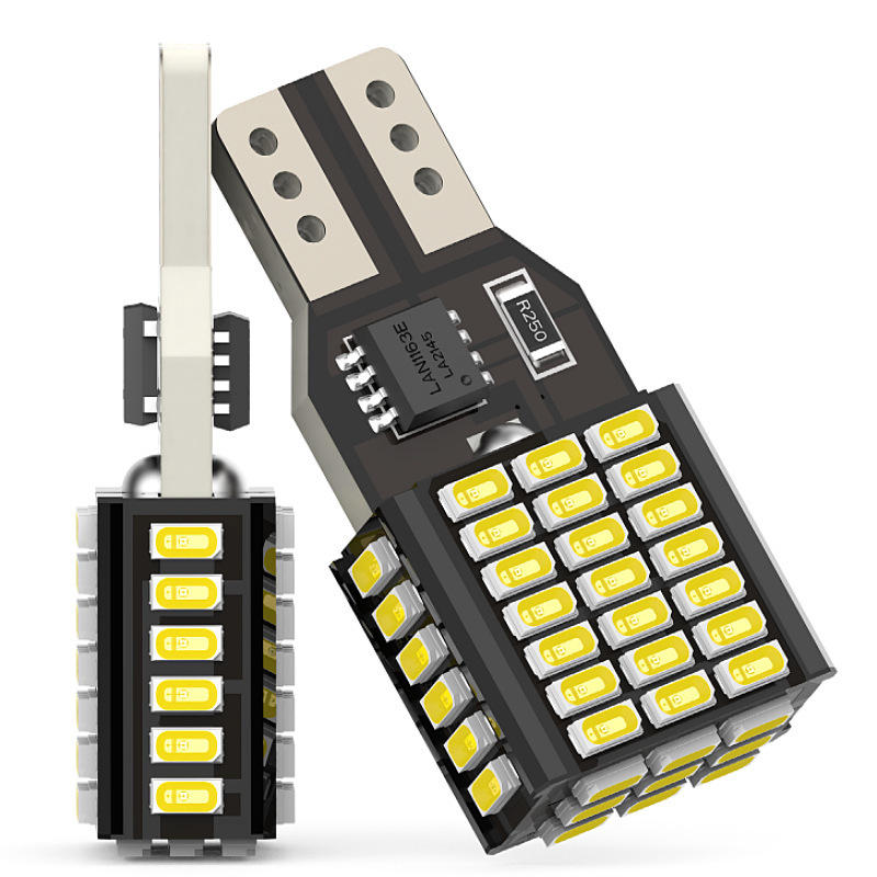 W16W Car Led Light T15 Brake Light 301460Smd Decoding Rogue Reversing Light Aluminum Heat Dissipation