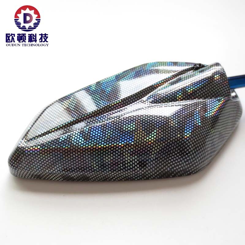 New motorcycle electroplating Rod rearview mirror electric car reflector laser water transfer printing rearview mirror modification colorful Rod
