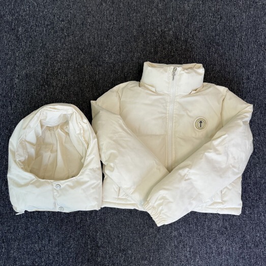Trapstar Trendy Women's Casual Short Cotton Jacket New Winter Warm Thickened Hooded Detachable Cotton Jacket Trapstar Trendy Women's Casual Short Cotton Jacket New Winter Warm Thickened Hooded Detachable Cotton Jacket