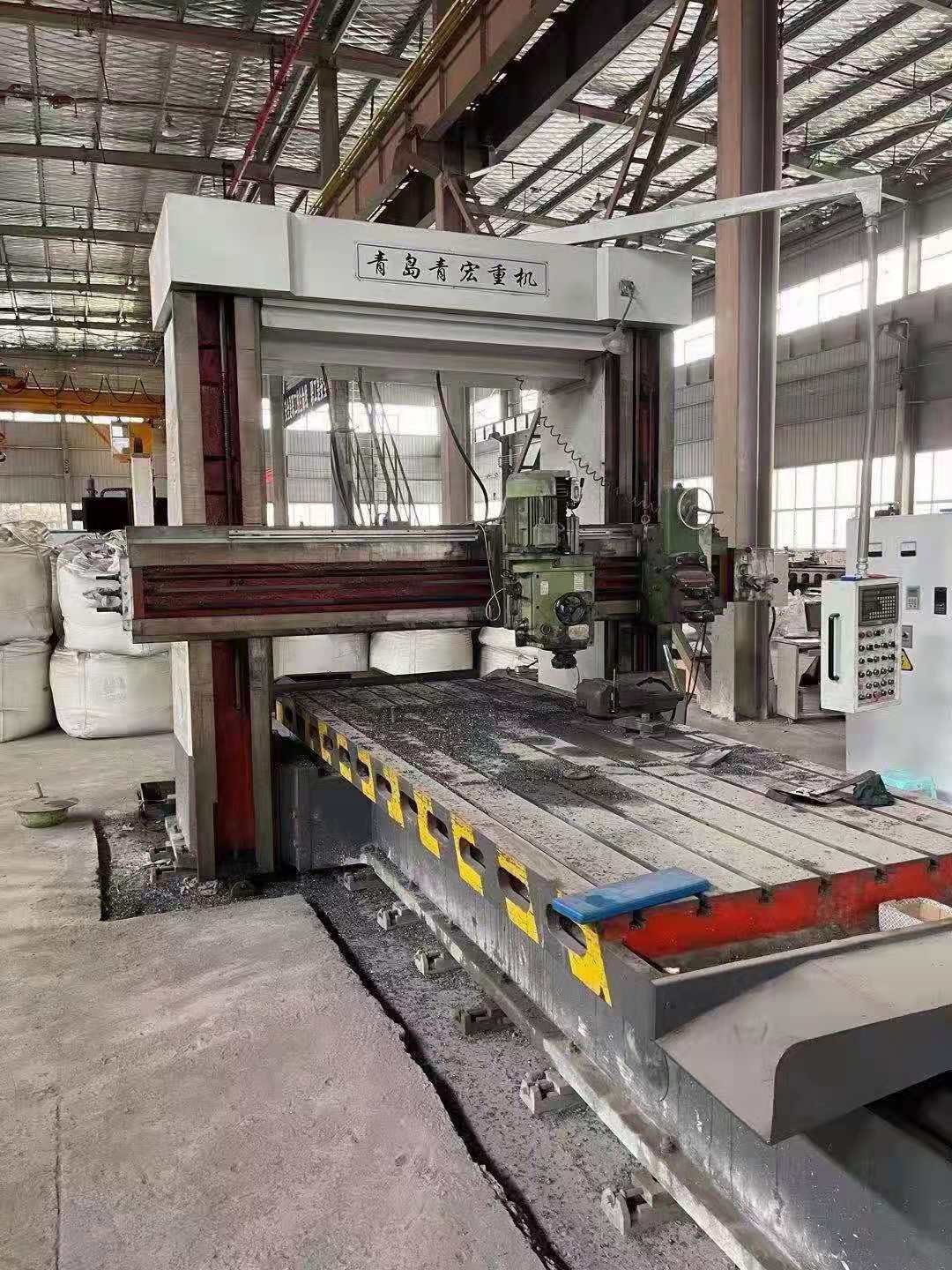 出售二手青岛青宏2x4米龙门刨铣床二手龙门铣