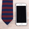 Fashionable trend multicoloured knitted arrow, tie, men's accessory pointy toe