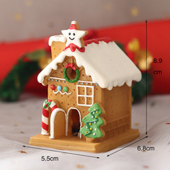 クリスマス装飾装飾品クリスマスハウスハウス流水マイクロ風景オフィスデスク小さな装飾品クリエイティブクリスマスギフト