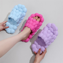 批发一件代发凉拖女家用外穿凉鞋厚底情侣软底防滑踩屎感一字拖鞋