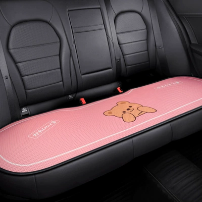 Silk Comfortable Breathable Car – Seat cushion, seat cover - pooh-bear-pink-back-one