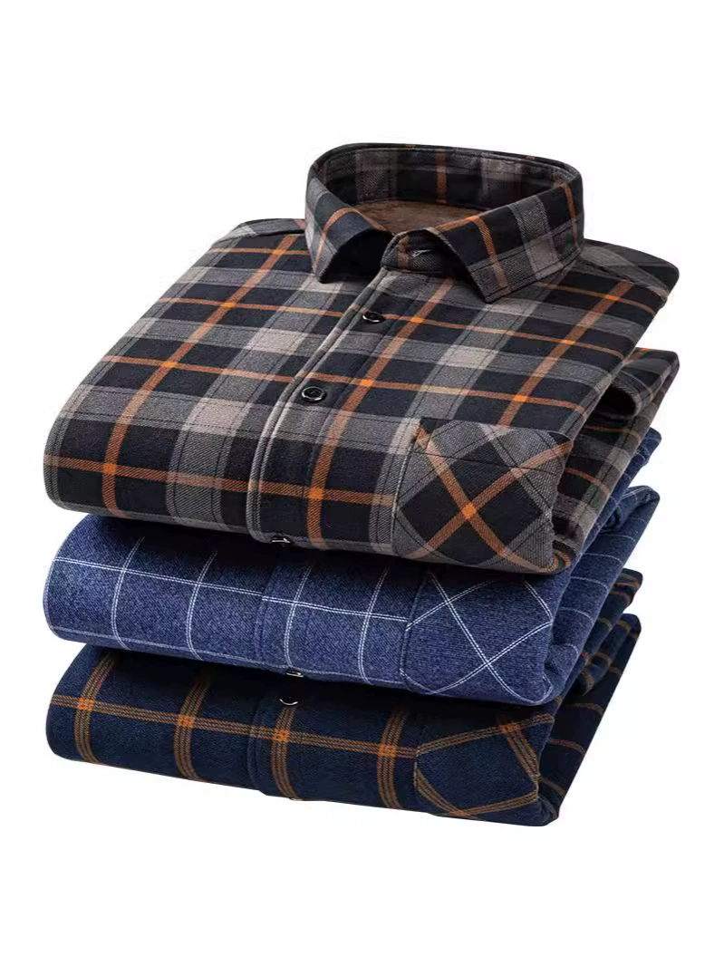 Demi-season double-sided classic warm shirt