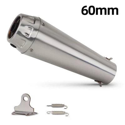 Arrow Exhaust Back Pressure — Motorcycle exhaust pipe - stainless-steel-titanium-color-60mm-no-welding-lugs