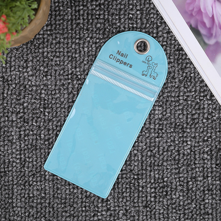 Sac d'emballage de coupe-ongles souple en pvc transparent directement en fabricant Sac d'emballage de coupe-ongles en pvc Sac auto-scellé personnalisé logo imprimable