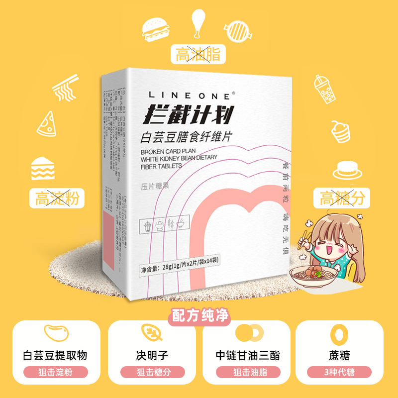 白芸豆食物繊維片炭水化物吸引食品油丸ミルク片益生元満腹酵素打片キャンディー|undefined