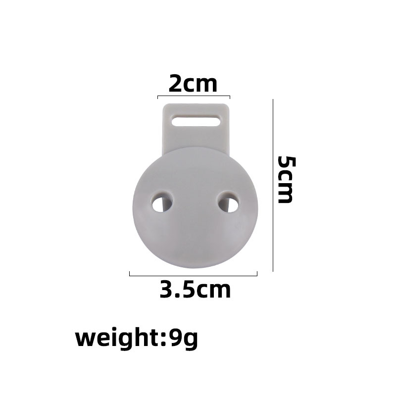 DIY nuevo bebé chupete cadena pañuelo cadena accesorios suministros infantiles chupete plástico cadena clip redondo