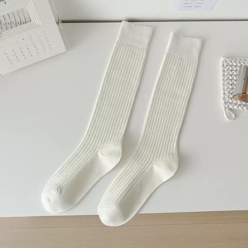简约百搭小腿袜女四季通用常规款小腿袜甜辣in纯色日系风女袜批发|undefined