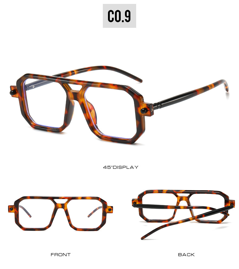 Basic Streetwear Geometric Ac Square Full Frame Men's Sunglasses display picture 6