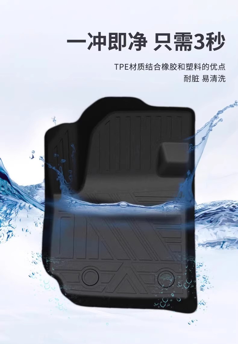 Suitable for 2024 Land Rover Defender 110 Right-Hand Drive Car Tpe Environmentally Friendly Waterproof Odor-Free Wear-Resistant Car Floor Mats