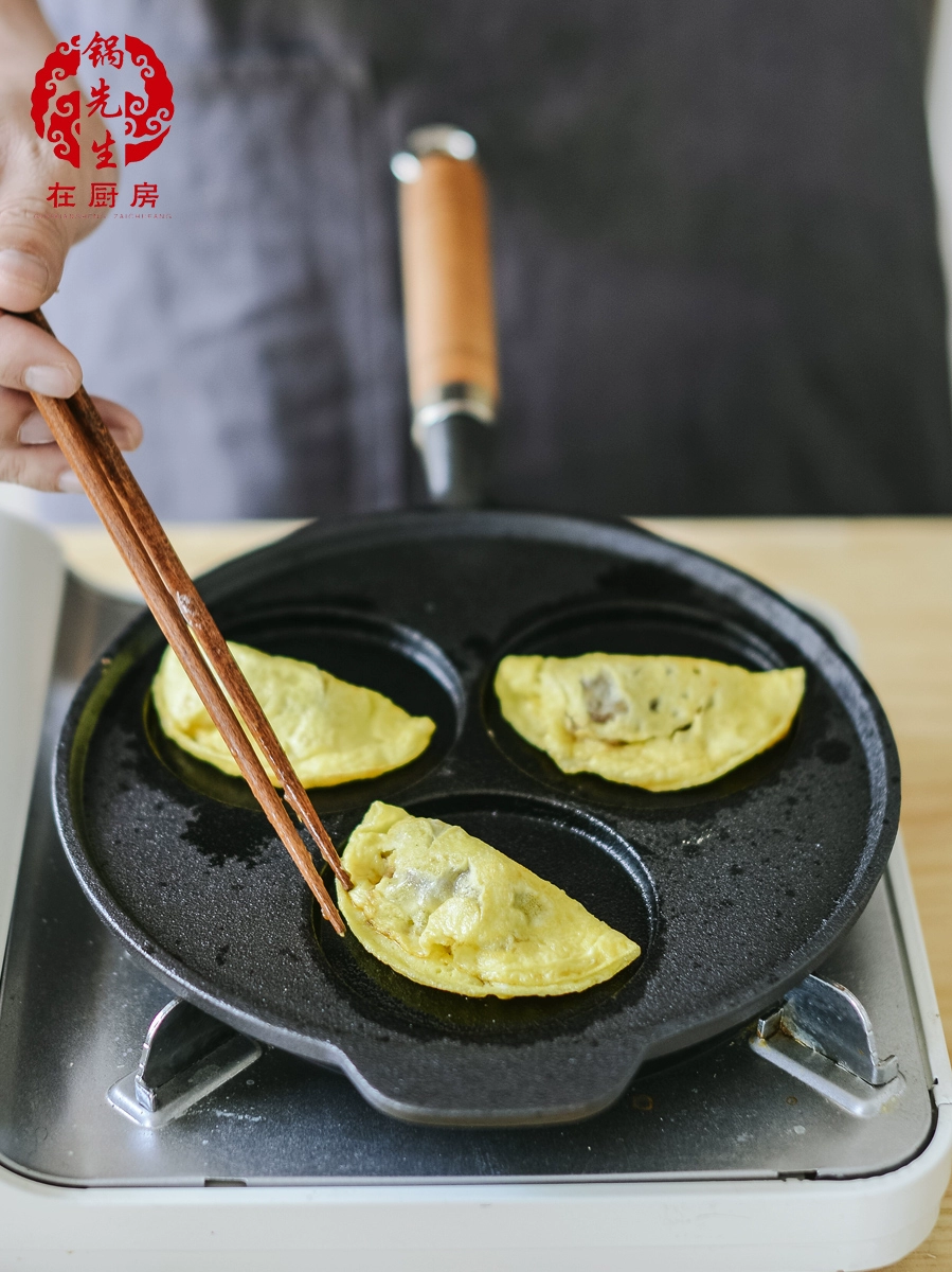 Кастрюлька для жарки яиц, форма для пашот/яичницы, мини-горшок для завтрака с тремя отверстиями, антипригарная, для домашнего использования