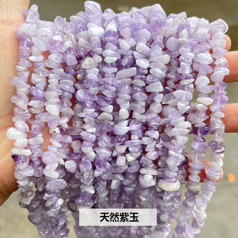 結晶典ジュエリー5-8mm水晶瑪瑙砂利diyアクセサリーアクセサリー穴があります。|undefined