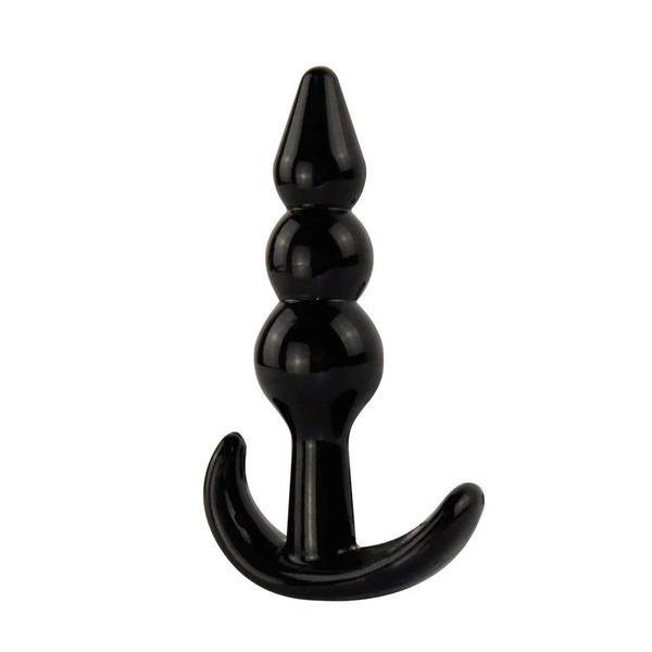 Anal plug three beads-black