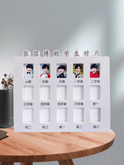 Document Photo, Children's Growth, Campus Memories: Decorative Photo Frame for Recording 2-inch Photos, Tabletop Display Option