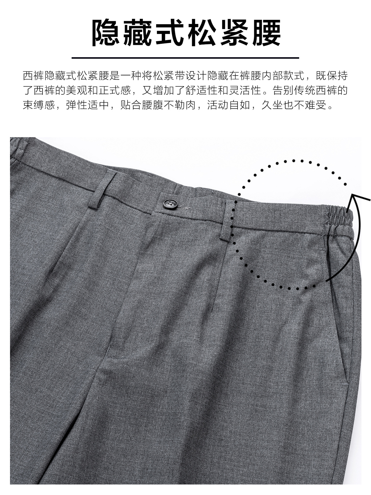 Pantalones profesionales de mujer pantalones lineales pantalones grises de alto nivel pantalones de ropa de trabajo pantalones de ropa de mujer primavera y otoño nueve pantalones de trabajo image 2