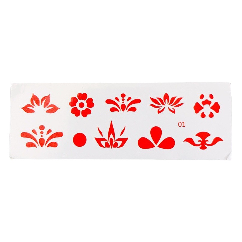 Eyebrow stickers waterproof female fairy children's performance Hanfu floral costume ancient style girl's holiday forehead stickers tattoo stickers