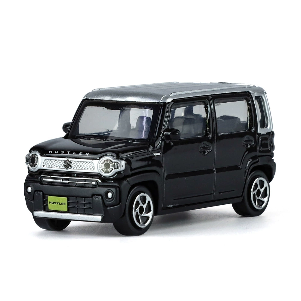 [Бесплатная доставка оригинальная лицензия 1:64 серии Suzuki Hustler металлическая статическая модель автомобиля детальная коллекционная фигура]