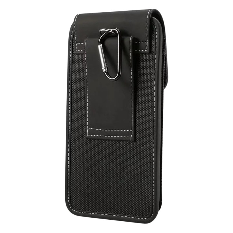 Bolso de la cintura para hombres que cuelga en la cintura estuche de cuero cinturón que cuelga en la cintura bolso de la cintura del teléfono móvil nylon horizontal y vertical caja del teléfono de Apple Montañismo