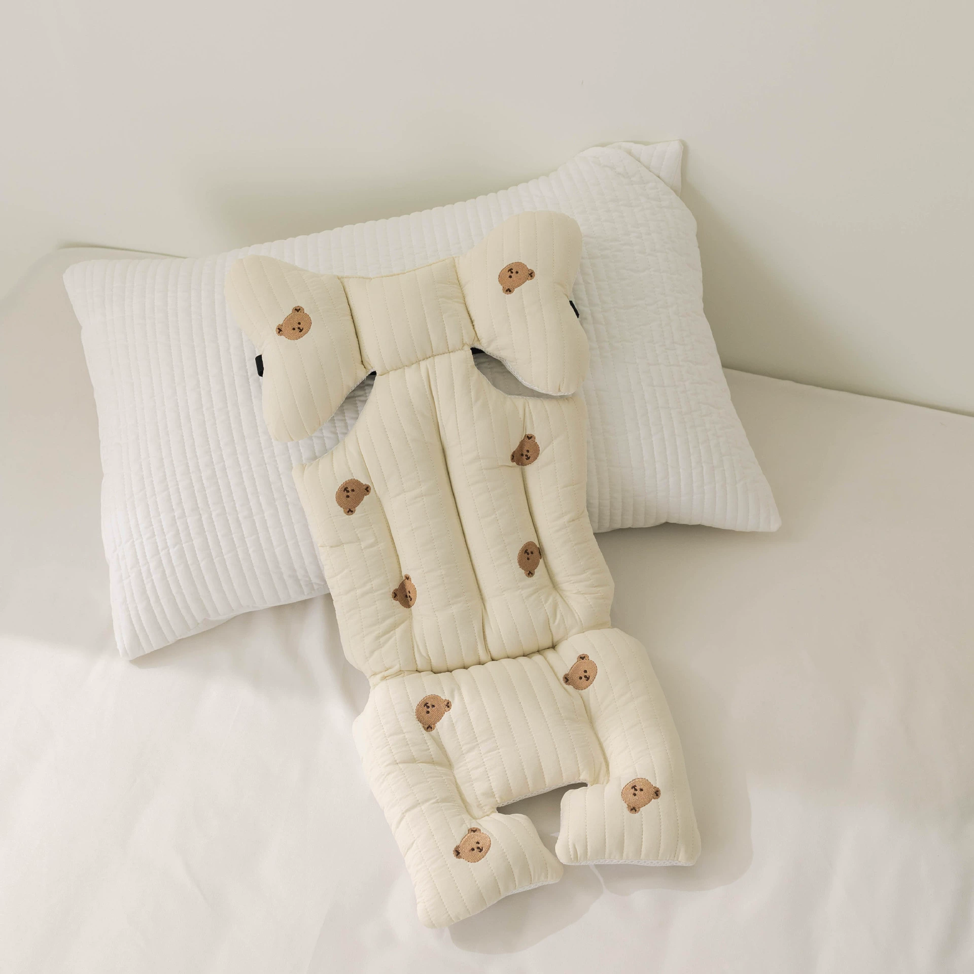 Children's walk stroller, winter pillow, South Korea, new collection, with embroidery, increased thickness