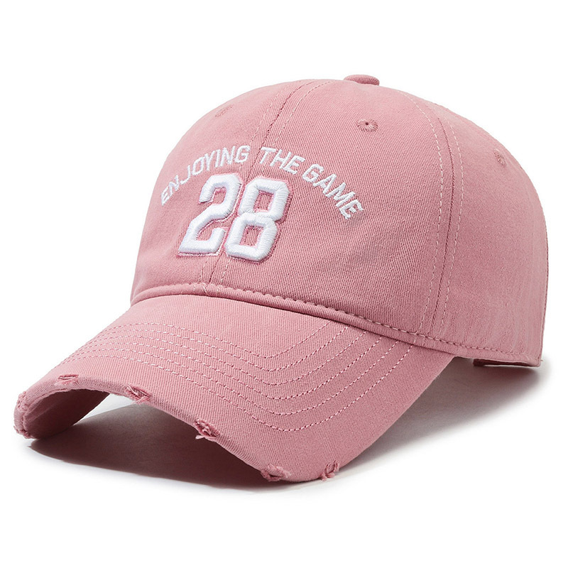 Washed Baseball Cap For Men And Women Embroidered Letter Style_voghion.com